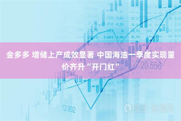 金多多 增储上产成效显著 中国海油一季度实现量价齐升“开门红”