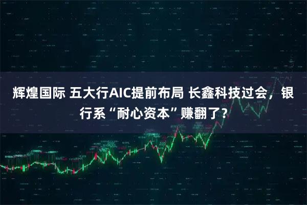 辉煌国际 五大行AIC提前布局 长鑫科技过会，银行系“耐心资本”赚翻了？